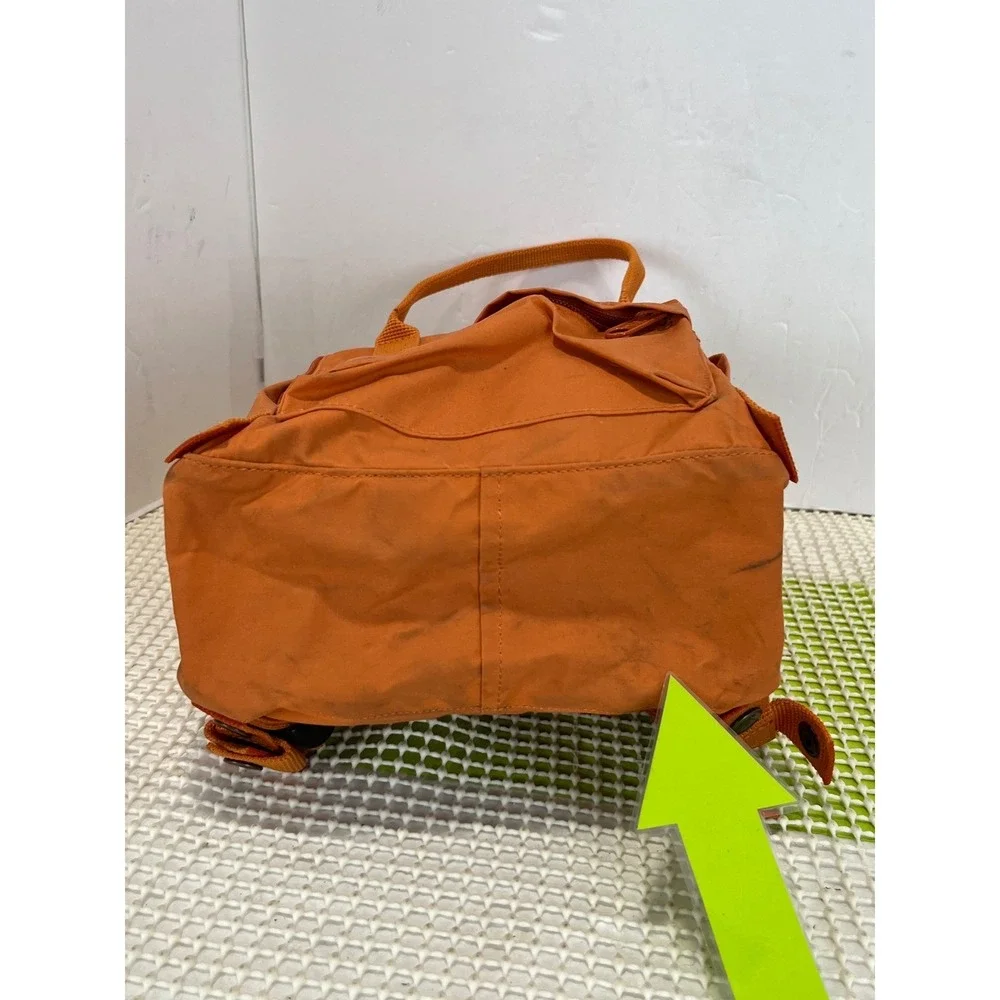 Fjallraven Kanken Mini Backpack Orange Vinylon F 23561 Everyday Bag